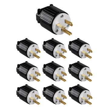 Enerlites Straight Blade Plug, 20A, 6-20P